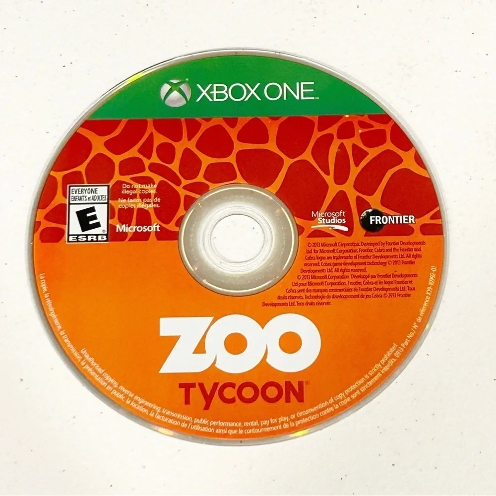 Xbox One Game Zoo Tycoon